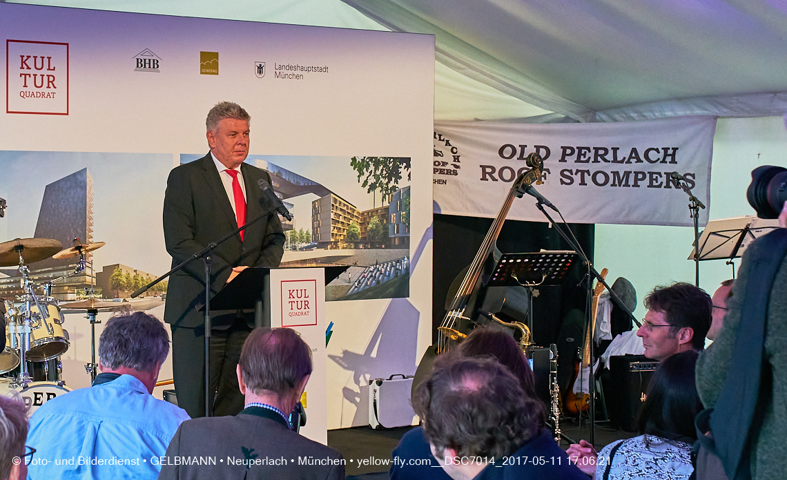 11. Mai 2017 - Grundsteinlegung für die LOGE und dem Kulturquadrat in Neuperlach